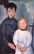 Amedeo Modigliani Iwo cbidren china oil painting artist